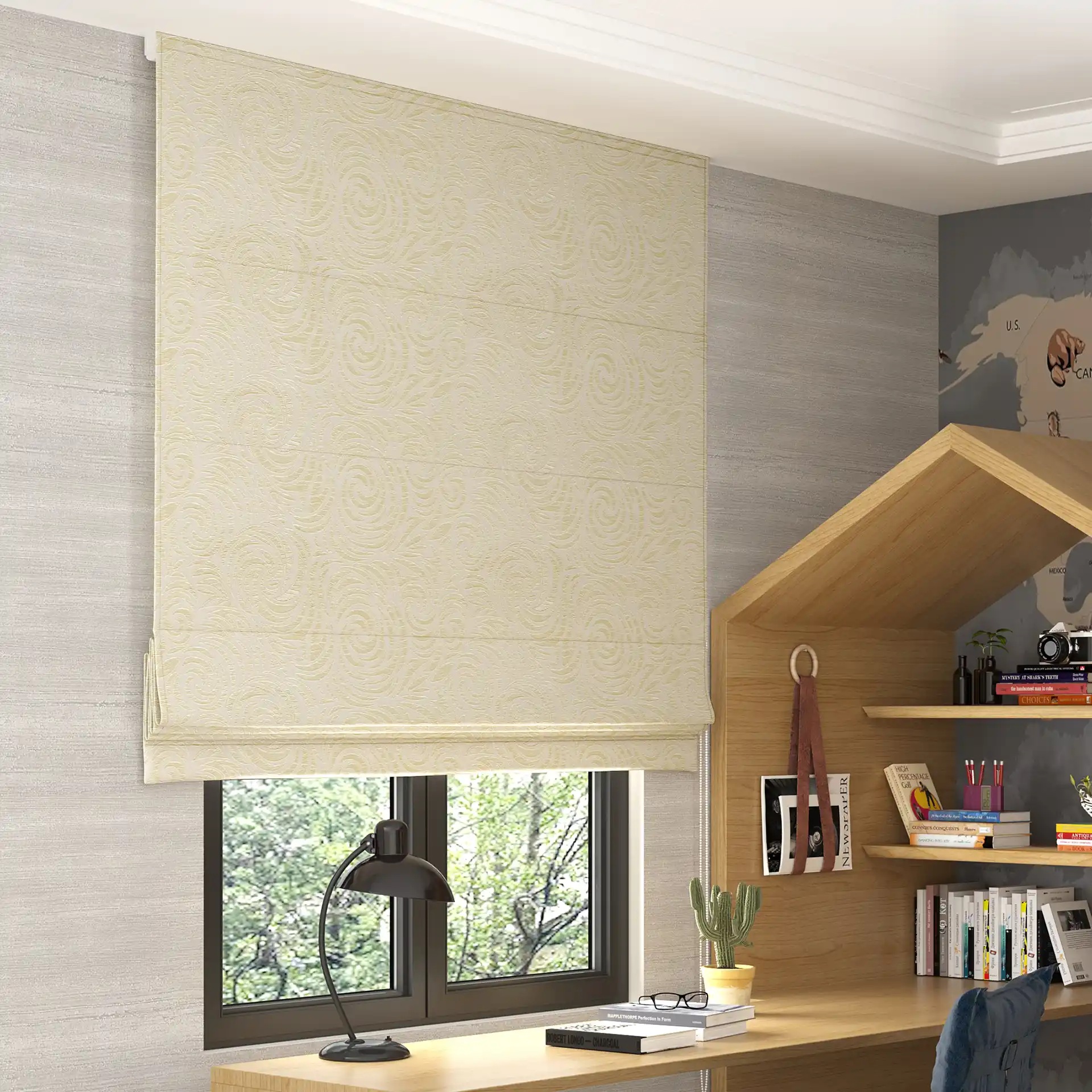 Flat Roman Shades